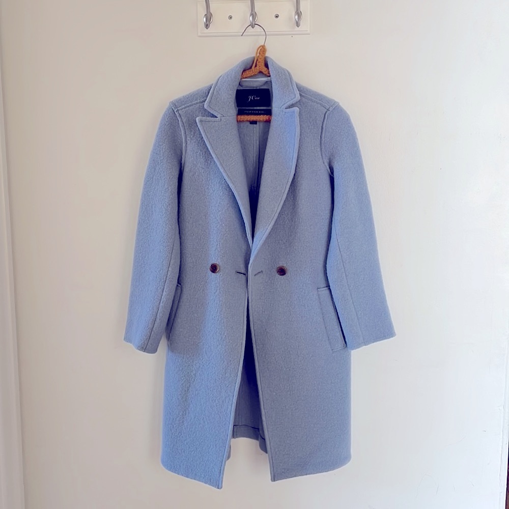 J Crew Daphne Italian Boiled Wool Top Coat 00